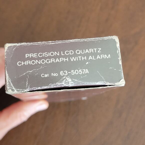 Micronta LCD Quartz Chronograph Digital Watch Vintage Radio Shack New - Picture 5 of 14